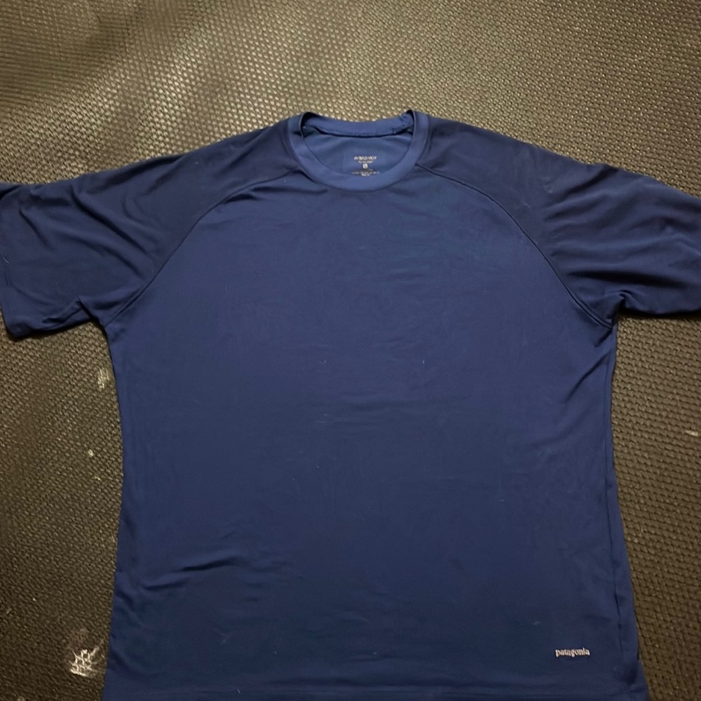 Mens Patagonia capilene Large short sleeve performance shirt